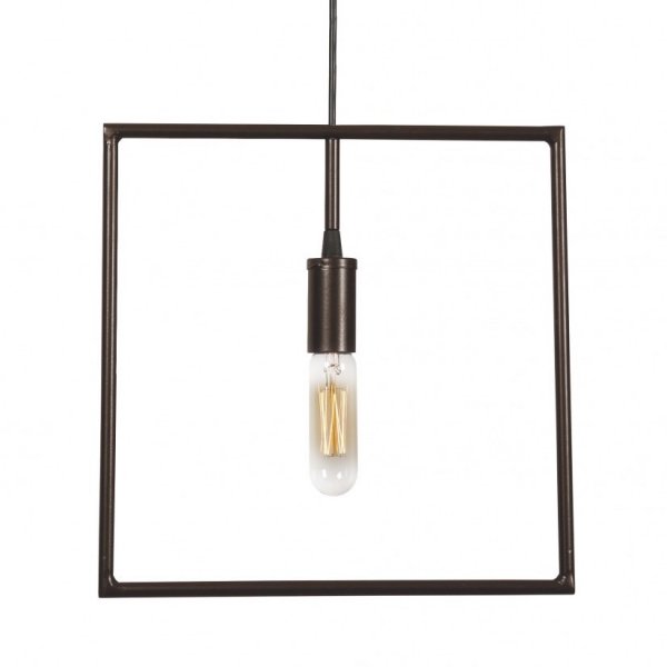 Подвесной светильник Shape Square Pendant Коричневый Подвесной светильник Shape Square Pendant Коричневый в Тюмени | Loft Concept