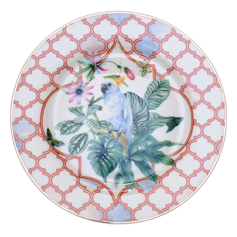 Тарелка NATURE Pattern Parrot Мульти Тарелка NATURE Pattern Parrot Мульти в Тюмени | Loft Concept
