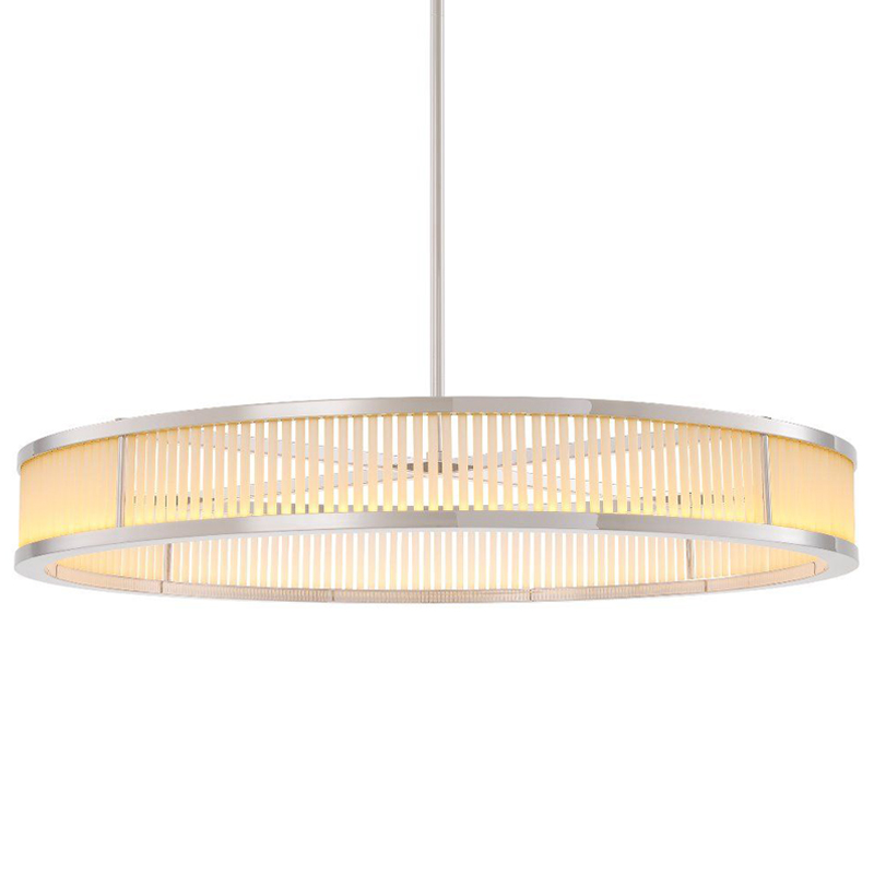 Люстра Eichholtz Chandelier Thibaud L Nickel Никель Белое матовое стекло Люстра Eichholtz Chandelier Thibaud L Nickel Никель Белое матовое стекло в Тюмени | Loft Concept