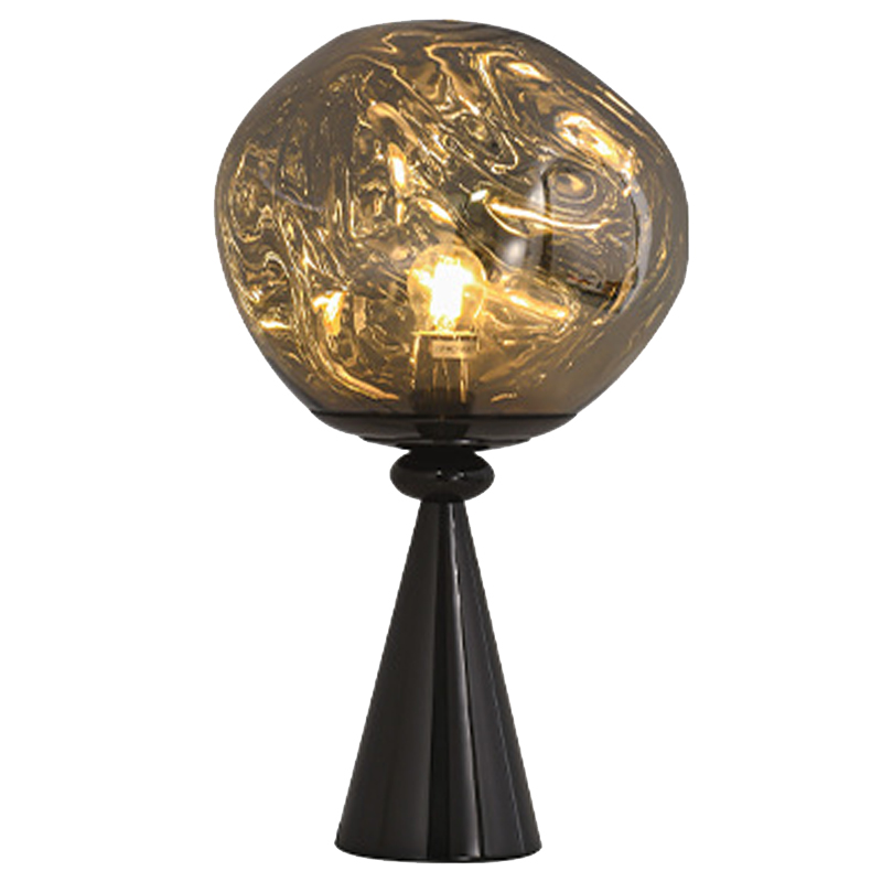 Настольная лампа Kaine Glass Metal Table Lamp Черный Серебряный Прозрачное Стекло Настольная лампа Kaine Glass Metal Table Lamp Черный Серебряный Прозрачное Стекло в Тюмени | Loft Concept