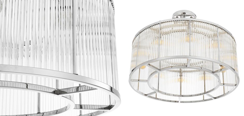 Потолочный светильник Ceiling Lamp Bernardi Nickel Потолочный светильник Ceiling Lamp Bernardi Nickel - Loft-Concept в Тюмени