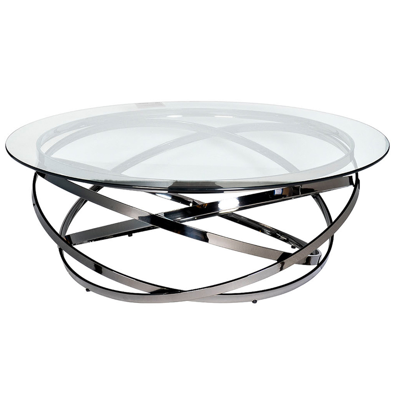 Кофейный стол Santino Coffee Table Нержавеющая сталь Прозрачное Стекло Кофейный стол Santino Coffee Table Нержавеющая сталь Прозрачное Стекло в Тюмени | Loft Concept