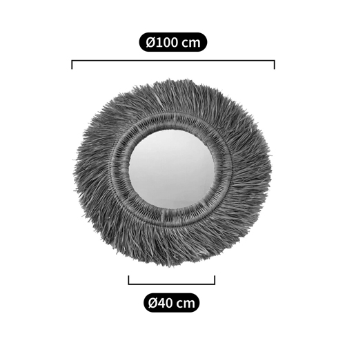 Зеркало из ротанга и сизаля WICKER MIRROR 100 в Тюмени