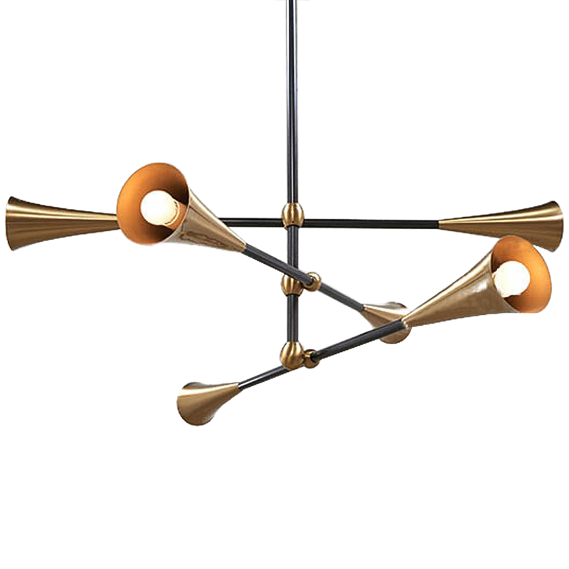 Люстра Sigrade Chandeliers Черный Латунь Люстра Sigrade Chandeliers Черный Латунь в Тюмени | Loft Concept