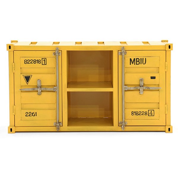 ТВ тумба морской контейнер Loft TV container yellow Желтый ТВ тумба морской контейнер Loft TV container yellow Желтый в Тюмени | Loft Concept