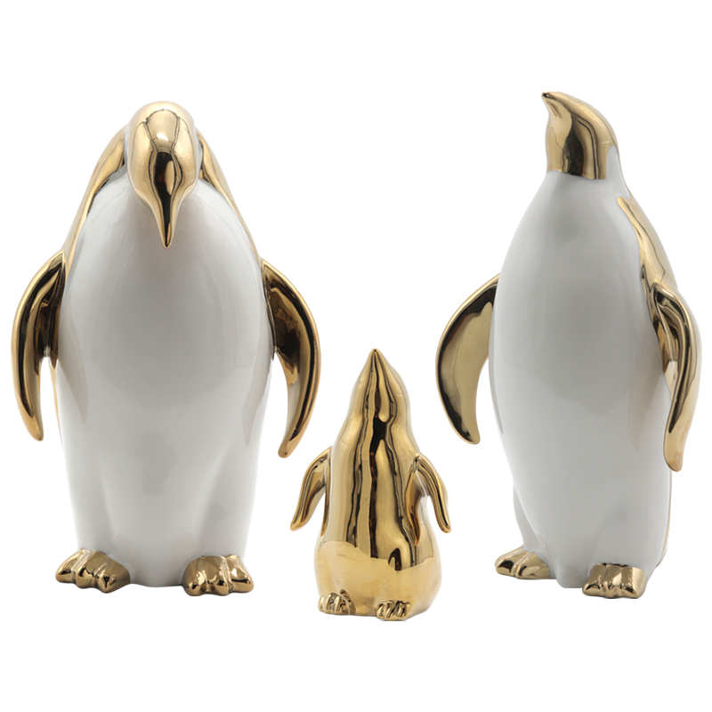 Декор Penguin Золотой Белый Декор Penguin Золотой Белый в Тюмени | Loft Concept