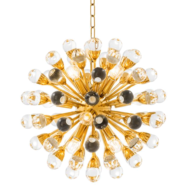 Люстра Chandelier Antares S Gold Золотой Прозрачный Люстра Chandelier Antares S Gold Золотой Прозрачный в Тюмени | Loft Concept