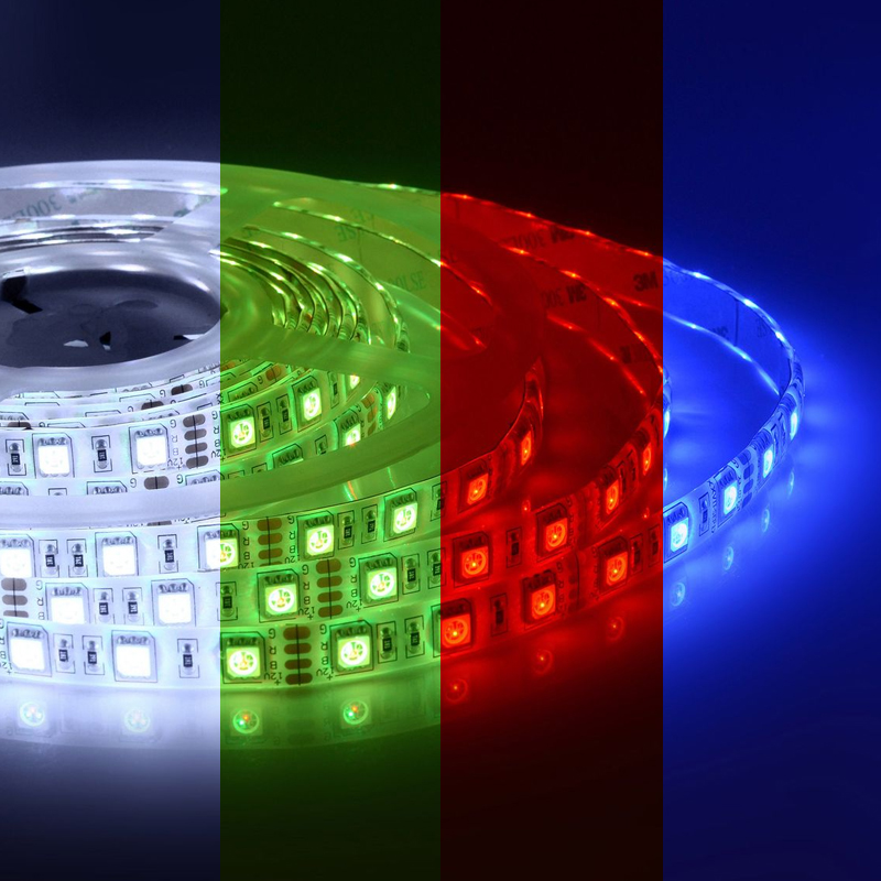 Светодиодная влагозащищенная лента 14,4W/m 60LED/m 3528SMD разноцветная 5M Белый Светодиодная влагозащищенная лента 14,4W/m 60LED/m 3528SMD разноцветная 5M Белый в Тюмени | Loft Concept