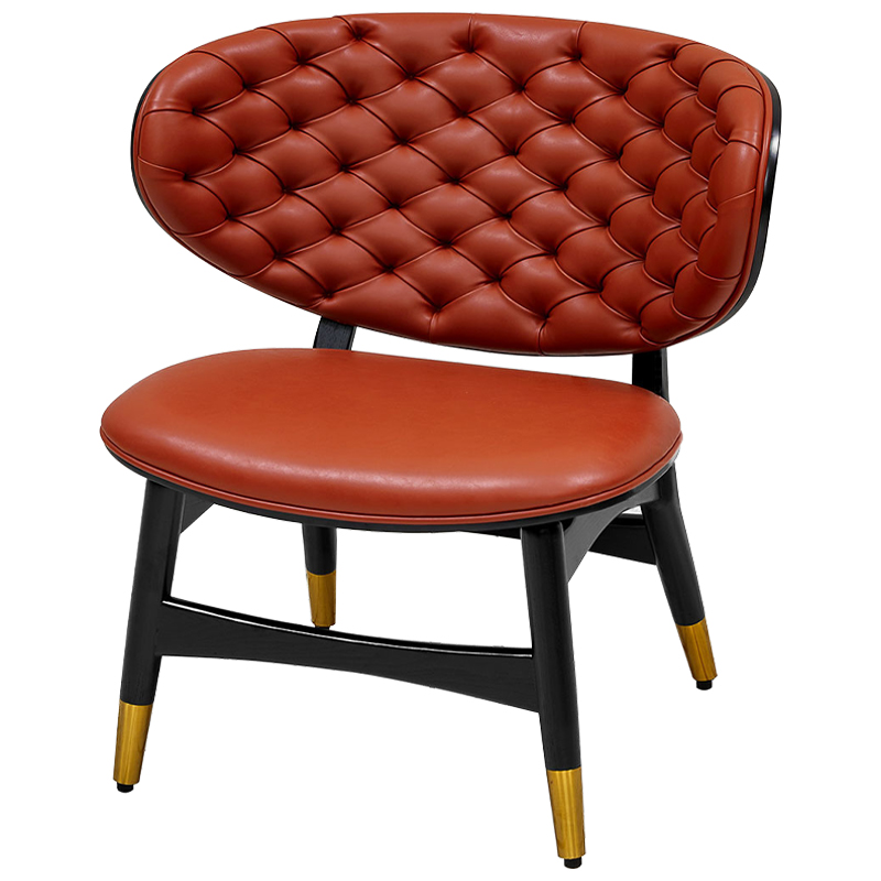 Кресло Chaney Armchair Паприка Черный Золотой Кресло Chaney Armchair Паприка Черный Золотой в Тюмени | Loft Concept