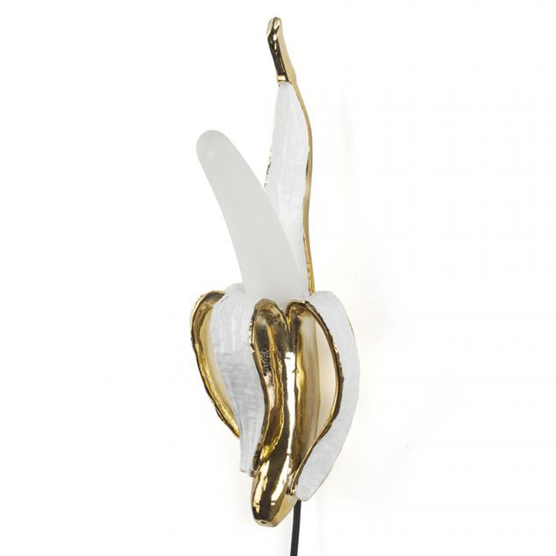 Бра Seletti Banana Lamp Phooey Глянцевое золото Белый Бра Seletti Banana Lamp Phooey Глянцевое золото Белый в Тюмени | Loft Concept