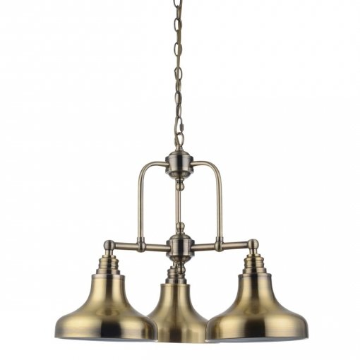 Люстра Bell Marine Chandelier 3 Латунь Античная полированная Люстра Bell Marine Chandelier 3 Латунь Античная полированная в Тюмени | Loft Concept