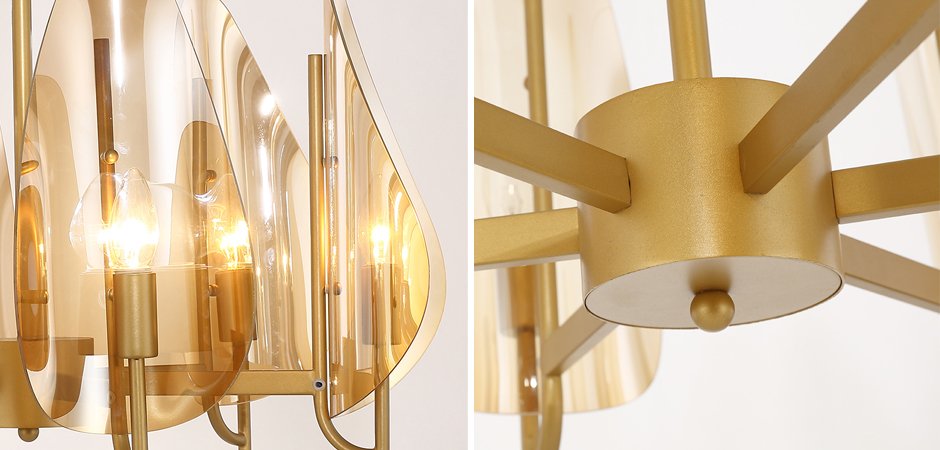 Люстра Chandelier Max Ingrand Fontana Arte Amber glass Люстра Chandelier Max Ingrand Fontana Arte Amber glass - Loft-Concept в Тюмени