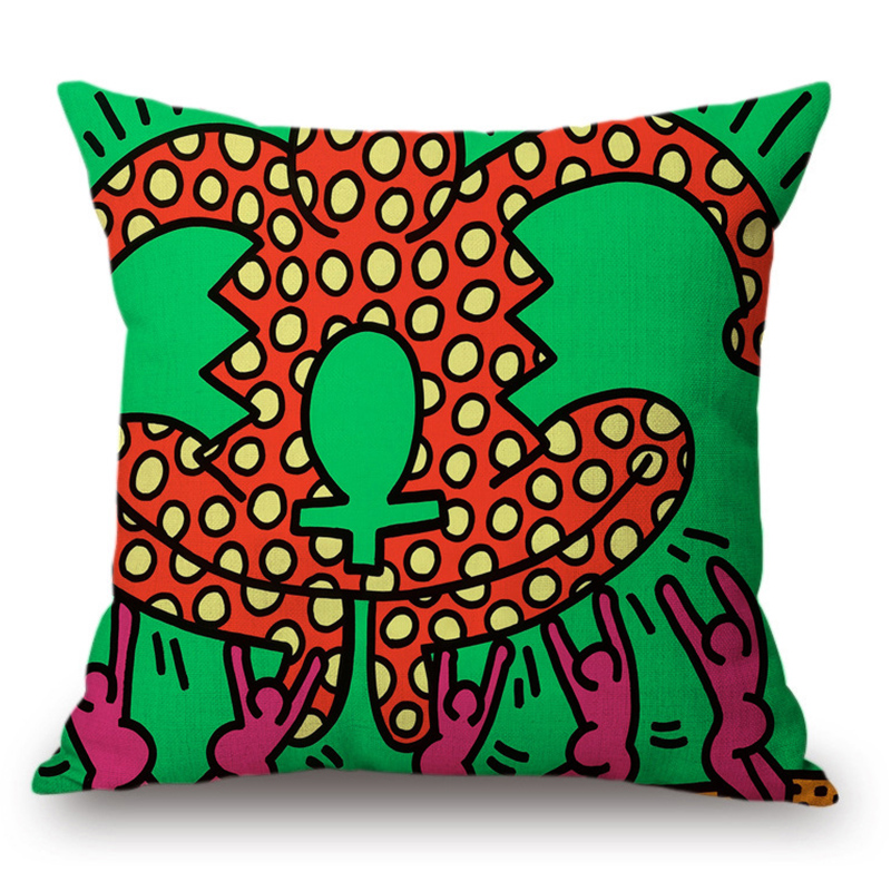 Подушка Keith Haring 17 Мульти Подушка Keith Haring 17 Мульти в Тюмени | Loft Concept