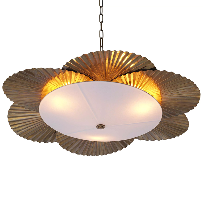 Люстра Eichholtz Chandelier Oriental Латунь Белый Люстра Eichholtz Chandelier Oriental Латунь Белый в Тюмени | Loft Concept