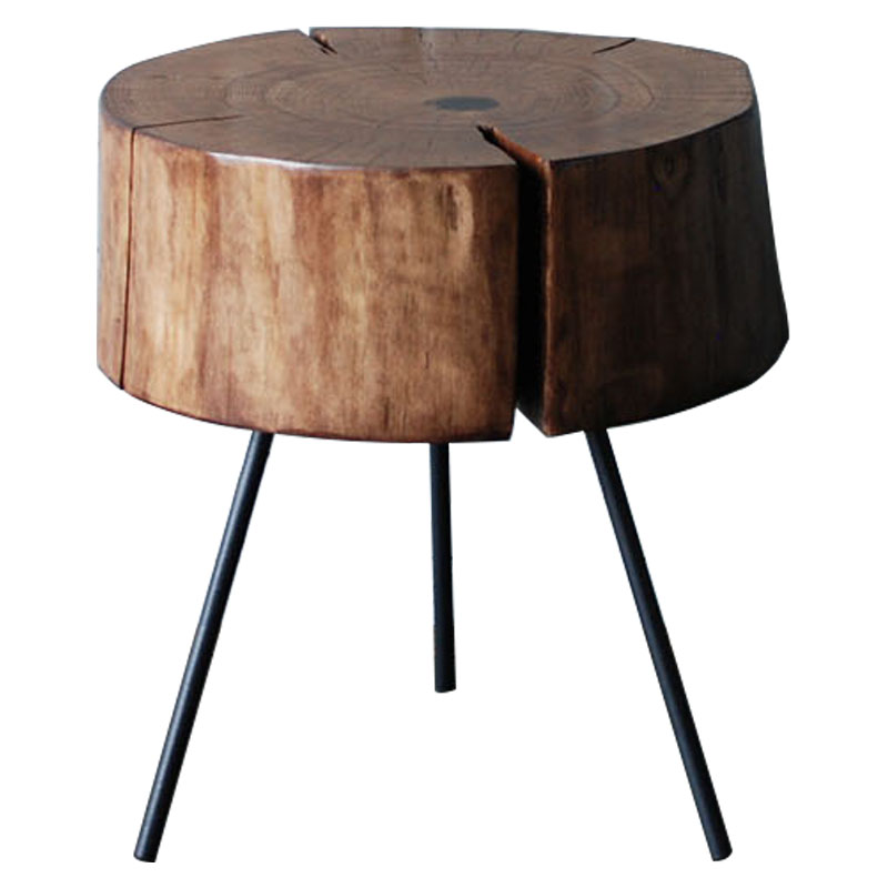 Приставной стол Munro Industrial Metal Rust Side Table Коричневый Черный Приставной стол Munro Industrial Metal Rust Side Table Коричневый Черный в Тюмени | Loft Concept