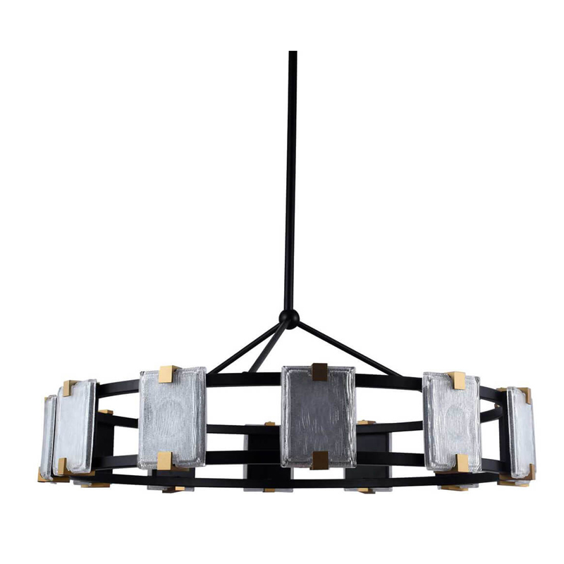 Люстра Rectangular Glass Plafon D85 Черный матовый Прозрачное Стекло матовое золото Люстра Rectangular Glass Plafon D85 Черный матовый Прозрачное Стекло матовое золото в Тюмени | Loft Concept