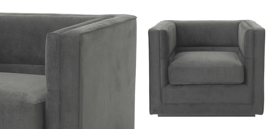 Кресло Eichholtz Сhair Adonia Anthracite Кресло Eichholtz Сhair Adonia Anthracite - Loft-Concept в Тюмени