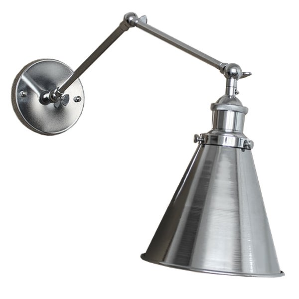 БРА 20TH C LIBRARY SINGLE SCONCE SILVER II Хром БРА 20TH C LIBRARY SINGLE SCONCE SILVER II Хром в Тюмени | Loft Concept