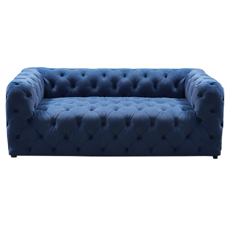Диван Soho tufted blue velor Синий Диван Soho tufted blue velor Синий в Тюмени | Loft Concept