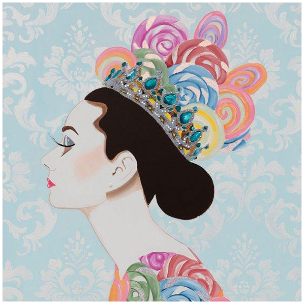 Картина Audrey with Lollipop Crown Мульти Картина Audrey with Lollipop Crown Мульти в Тюмени | Loft Concept
