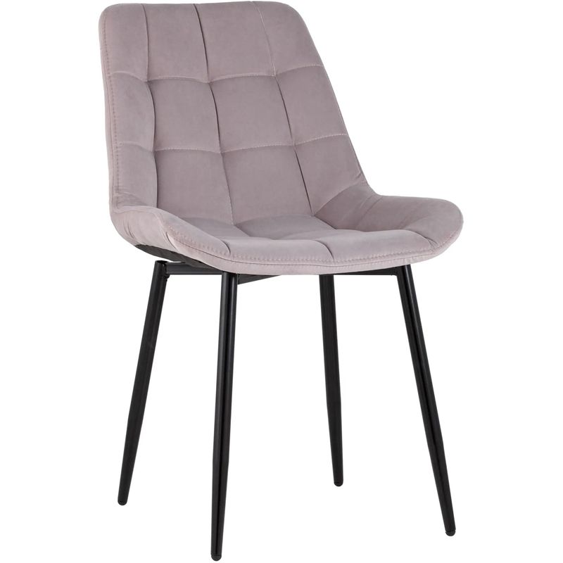 Стул NANCY Chair Пыльно-Розовый Велюр Розовый пастельный Черный Стул NANCY Chair Пыльно-Розовый Велюр Розовый пастельный Черный в Тюмени | Loft Concept
