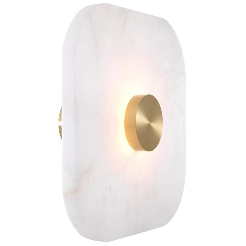 Бра Eichholtz Wall Lamp Aguaron L Латунь Белый Бра Eichholtz Wall Lamp Aguaron L Латунь Белый в Тюмени | Loft Concept