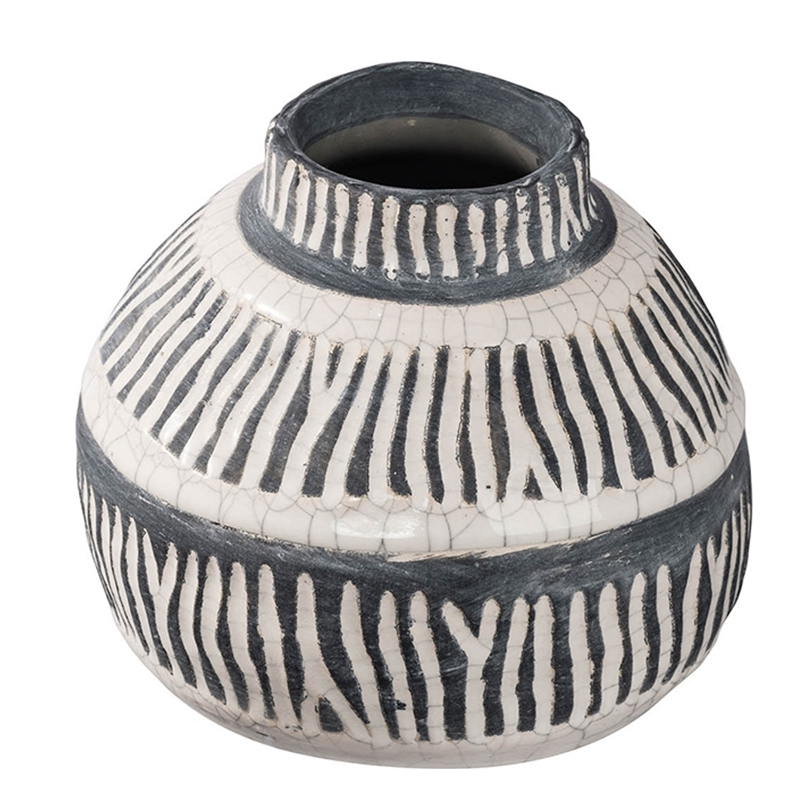 Ваза Kamaria Vase S Серый Белый Ваза Kamaria Vase S Серый Белый в Тюмени | Loft Concept