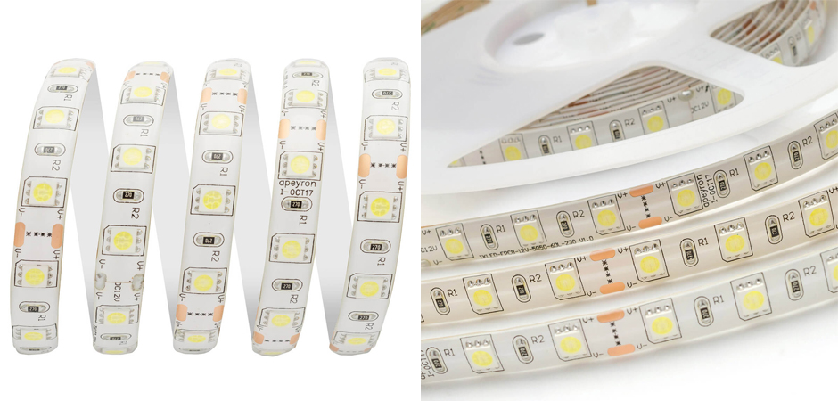 Светодиодная влагозащищенная лента 14,4W/m 60Led/m 5050SMD холодный белый 1M Светодиодная влагозащищенная лента 14,4W/m 60Led/m 5050SMD холодный белый 1M - Loft-Concept в Тюмени