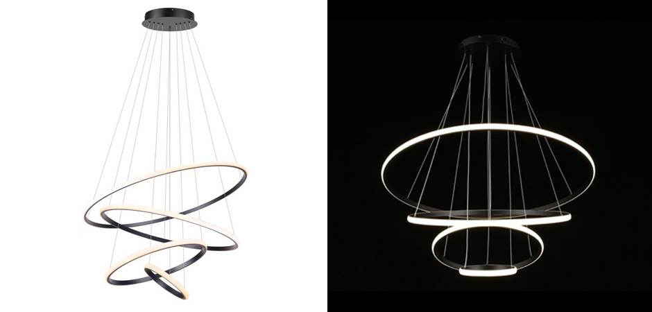 Люстра Ring Horizontal Trio black 80+60+40+20 Люстра Ring Horizontal Trio black 80+60+40+20 - Loft-Concept в Тюмени