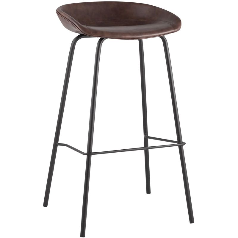Стул Барный без Спинки Винтажная Коричневыя Экокожа Vendramin Bar Chair Коричневый винтаж Черный Стул Барный без Спинки Винтажная Коричневыя Экокожа Vendramin Bar Chair Коричневый винтаж Черный в Тюмени | Loft Concept