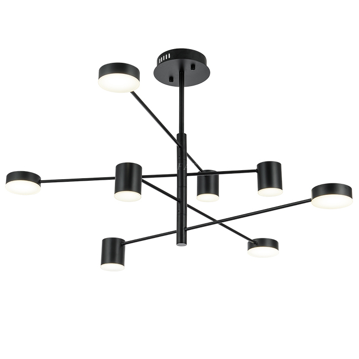 Светильник LED Lighting Black 8 lampholders Черный Светильник LED Lighting Black 8 lampholders Черный в Тюмени | Loft Concept