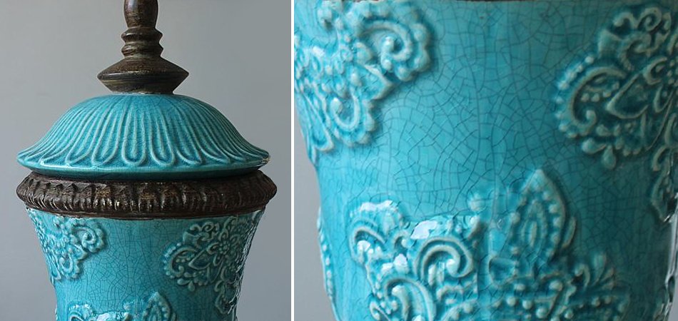 Кубок с крышкой керамика Turquoises Cup Кубок с крышкой керамика Turquoises Cup - Loft-Concept в Тюмени