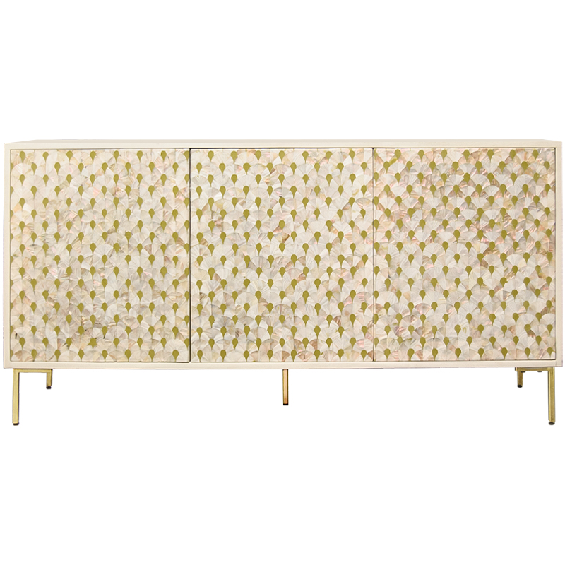 Буфет Bone Inlay Pearl Бежевый Белый Золотой Перламутровый Буфет Bone Inlay Pearl Бежевый Белый Золотой Перламутровый в Тюмени | Loft Concept