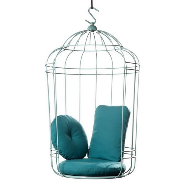 Подвесное кресло "клетка" Swing chair Cage Тёмный циан Дымчатая Роза Серый Терракотовый Желтый Подвесное кресло "клетка" Swing chair Cage Тёмный циан Дымчатая Роза Серый Терракотовый Желтый в Тюмени | Loft Concept