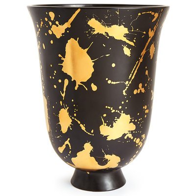 Ваза Futura Drip Urn Jonathan Adler Черный Золотой Ваза Futura Drip Urn Jonathan Adler Черный Золотой в Тюмени | Loft Concept