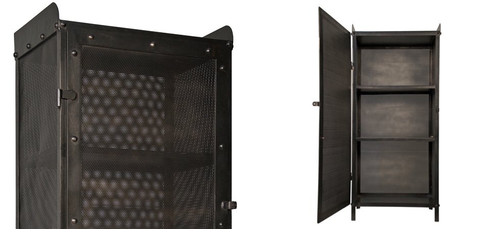 Буфет Industrial Loft Dark Metal Tall Cabinet - Loft-Concept в Тюмени
