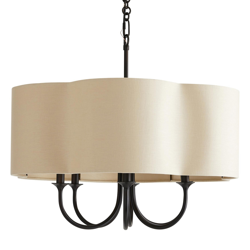 Люстра Vitorino Black Chandelier Бежевый Черный Люстра Vitorino Black Chandelier Бежевый Черный в Тюмени | Loft Concept