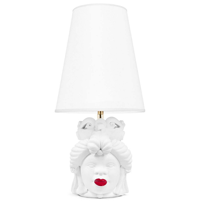 Настольная лампа Table Lamp Moro Lady Small Lipstick White Белый Красный Настольная лампа Table Lamp Moro Lady Small Lipstick White Белый Красный в Тюмени | Loft Concept