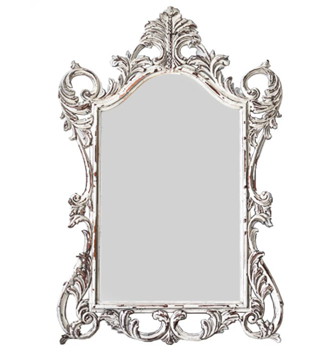 Зеркало Baroque ornament mirror Белый винтажная патина   в Тюмени | Loft Concept 