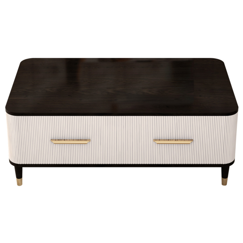 Birmingham Textured Coffee Table White Коричневый Молочный Birmingham Textured Coffee Table White Коричневый Молочный в Тюмени | Loft Concept
