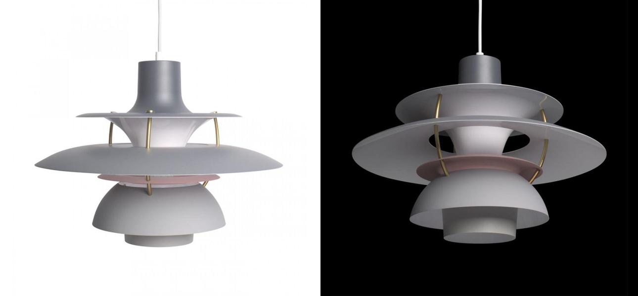 Серый Подвесной Светильник Louis Poulsen PH 5 Poul Henningsen Grey - фото