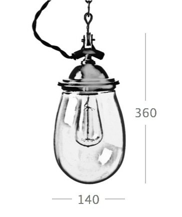 Подвесной светильник Glass Drop Retro Color Light Подвесной светильник Glass Drop Retro Color Light в Тюмени