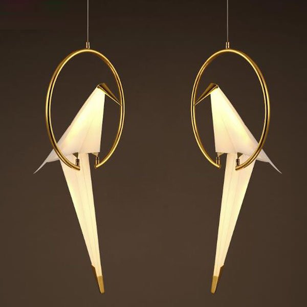 Подвесной светильник Origami Bird Pendant Бежево-серый Подвесной светильник Origami Bird Pendant Бежево-серый в Тюмени | Loft Concept