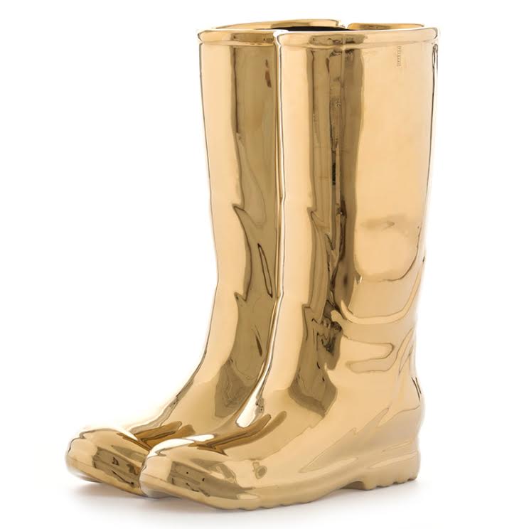 Подставка для зонтов и тростей Seletti Rainboots Gold Глянцевое золото Подставка для зонтов и тростей Seletti Rainboots Gold Глянцевое золото в Тюмени | Loft Concept