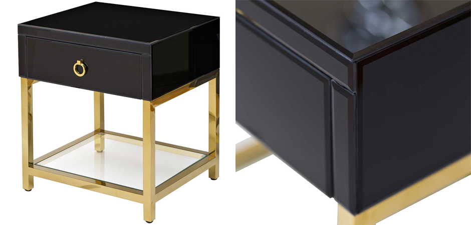 Тумба Black Gold Nightstand Тумба Black Gold Nightstand - Loft-Concept в Тюмени