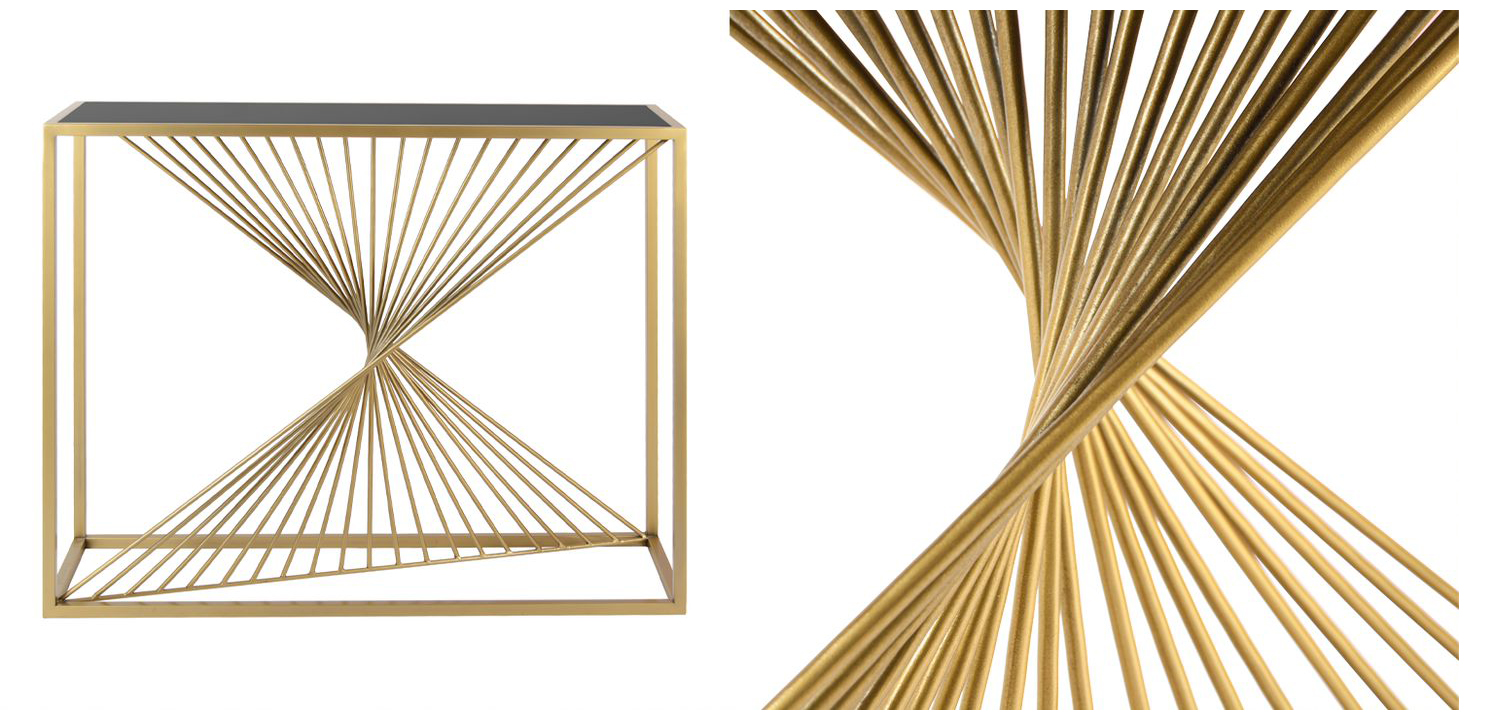 Консоль Medardo Console черное стекло - фото