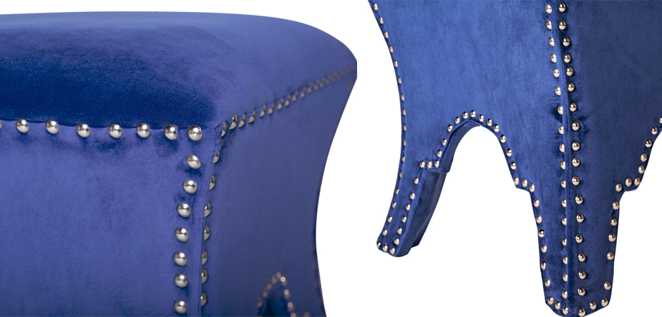 Пуф Pouf Blue Velor Пуф Pouf Blue Velor - Loft-Concept в Тюмени