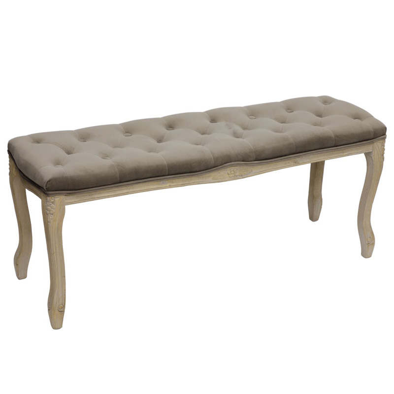 Банкетка French Provence Farmhouse Bench grey Бежево-серый Банкетка French Provence Farmhouse Bench grey Бежево-серый в Тюмени | Loft Concept