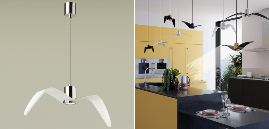 Подвесной светильник Seagull Chrome белый Подвесной светильник Seagull Chrome белый - Loft-Concept в Тюмени