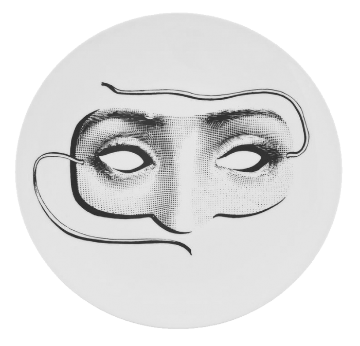Декоративная тарелка Fornasetti 060 Черный Декоративная тарелка Fornasetti 060 Черный в Тюмени | Loft Concept